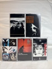U2 Cassette Tape Lot x5 Rattle and Hum Joshua Tree Achtung War Blood Red Sky