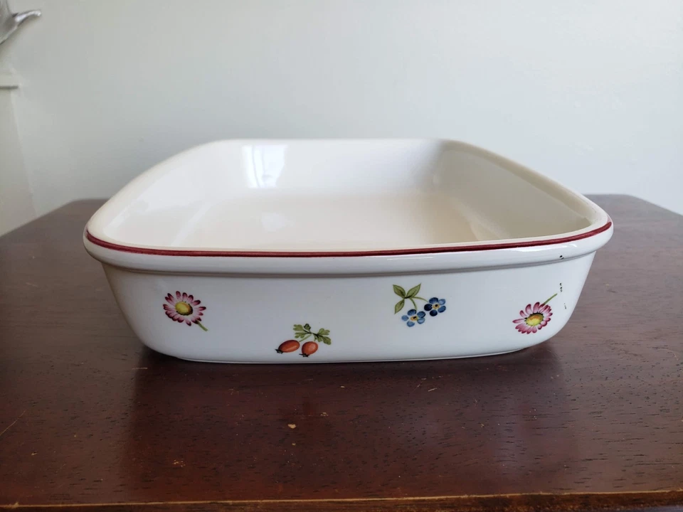 Cazuela panadera Villeroy & Boch Petite Fleur Lasagna 11 5/8" - ENVÍO GRATUITO EE. UU. Foto 4 de 4