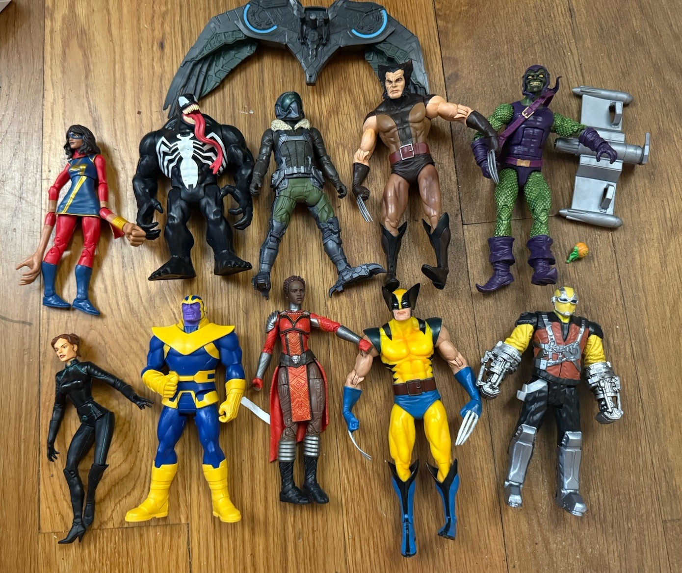 Marvel Legends Loose Figure Lot Green Goblin Venom Shocker Wolverine