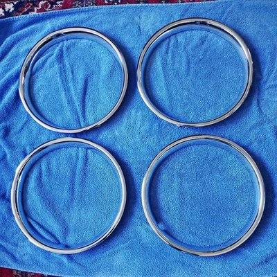 Original Lotus Elan 13” Chrome Wheel Embellishers ,Used Lotus Elan parts. - Image 1 of 4