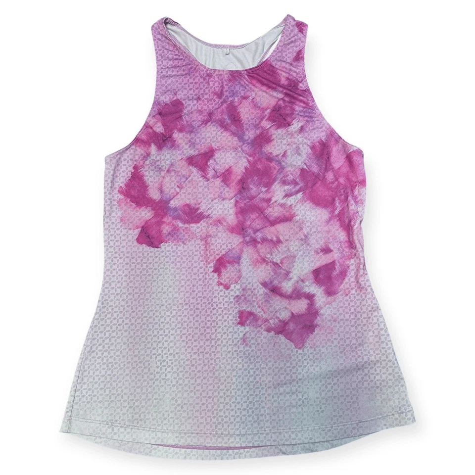 PRANA Women’s Violet Sol Purple Pink Racerback Boost Printed Yoga Tank Top Size - Image 4 of 4