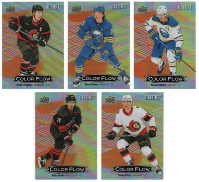 2024-25 Upper Deck Allure Color Flow Orange Yellow - Pick Any