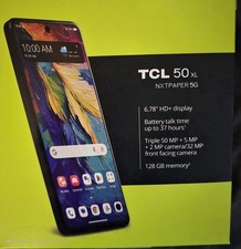 TCL 50 XL NXTPAPER 5G 128GB Unlocked Full Color Electronic Paper 5G Smartphone