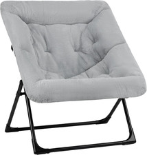 Sillon plegable de piel sintetica comodo sillon de lectura con acento plegable