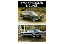 1983 Chrysler E Class Nos Factory Dealer Postcard