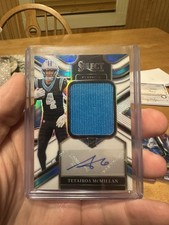 2025 Select - Jumbo Rookie Signature Swatches Tetairoa McMillan White Prizm /75