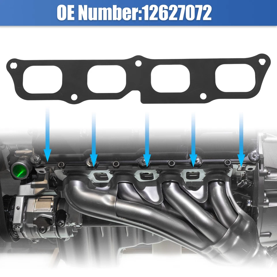 Car Exhaust Manifold Gasket Metal Gray for Chevrolet Colorado for GMC Canyon - Image 3 of 4