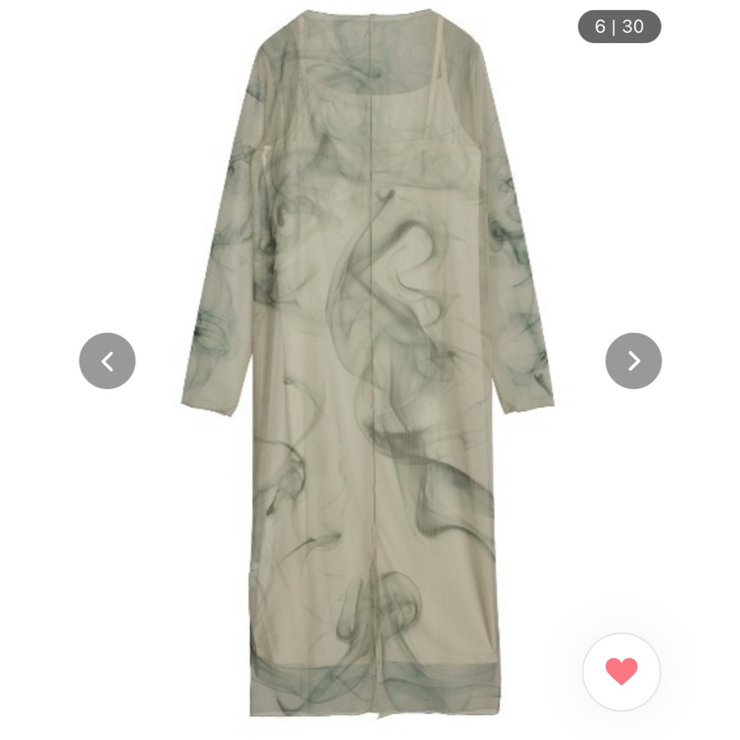 AMERI Curl Off Smoke Sheer Dress - image 4