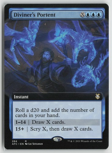 Diviner's Portent (Extended Art) 284 Commander: Adventures in the Forgotten Realms MTG