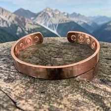 Solid Full Thick Copper Cuff Bracelet