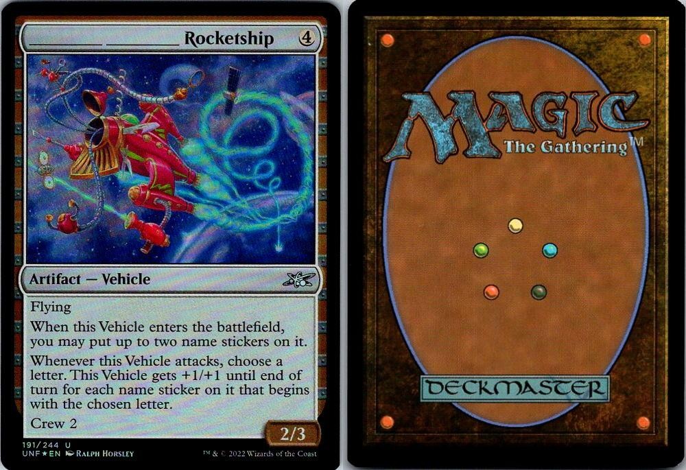 MTG _______ _______ ROCKETSHIP 191 UNFINITY FOIL