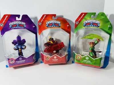 SKYLANDERS TRAP TEAM KA-BOOM, BLASTERMIND & TUFF LUCK TRAP MASTER FIGURES NISB