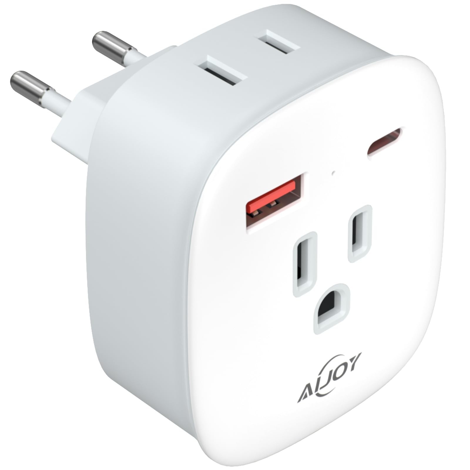European Travel Plug Adapter, PD 20W USB-C International Pow
