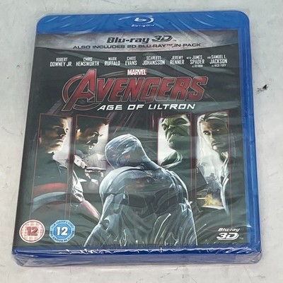 Avengers Age Of Ultron Blu-Ray 3D+2D Movie UK Import SEALED MINT Regions ABC