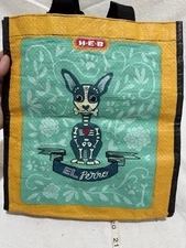 H-E-B Reusable Tote Bag H.E.B. El Perro 10x11.5x6