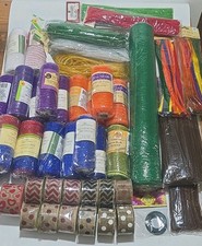 40 Decorative Mesh Ribbon Lot Crafter's Square Celebrate It Wreath Supplies