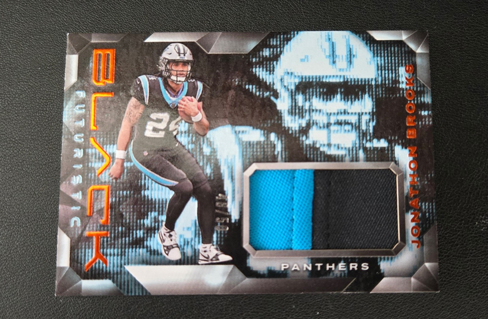 Jonathon Brooks Panini Black Futuristic Relics #FJBS Citrine