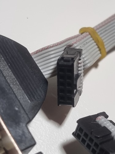 DB25 & DB9 Slotblech-Kabel – LPT Parallel + RS232 COM Seriell – 25+9 Pin - Bild 5 von 5