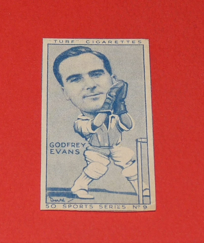CIGARETTES CARD CARRERAS TURF SPORT SERIES 1949 N°9 GODFREY EVANS CRICKET - Photo 1/1