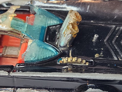 Vintage Corgi Toys 267 Batmobile 1966 Broken Windshield - Picture 4 of 6