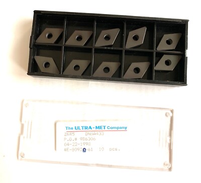 ULTRA-MET Ceramic Inserts - DNGA433 ZN45 - Qty. 10 - NEW