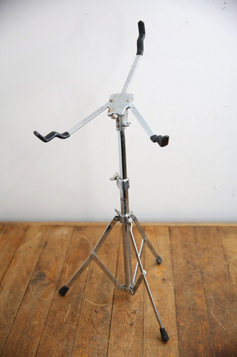 Vintage Snare Drum Stand MIJ Bulletproof adjustable chrome Tripod rack Japan