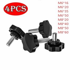 M6 M8 Threaded Carbon Steel Thumb Screw Star Shaped Head Knob Star Knobs Grips