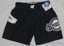 NEW! Milwaukee Brewers Boys Swimsuit Trunks Shorts (Choose Size) Childrens NWT!