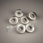 6x Paulmann Eisen gebürstet Mr11 / Gu4 Einbaustrahler Deckenspot Rahmen Ø85mm