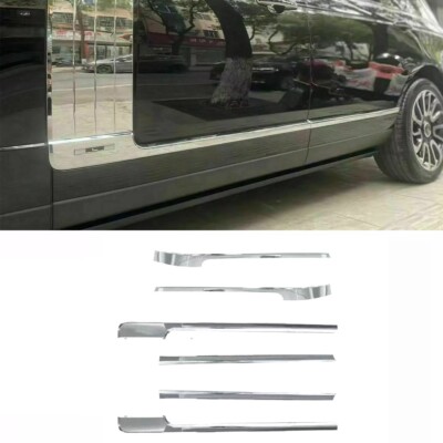 6pcs Chrome Door Side Molding Trim Strips for  Range Rover L405 2013-2022 LWB