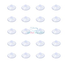 AQUANEAT 20 Packs Suction Cups without Hooks Clear Sucker Pads