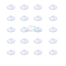 AQUANEAT 20 Packs Suction Cups without Hooks Clear Sucker Pads