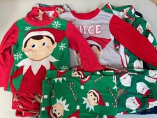 Elf On shelf Boys Chirstmas Pajamas PJ PJS 5T - 11 Piece Set