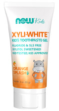 Now Kids Xyli White Kid's Toothpaste Gel Orange Splash 3 fl oz Pack of 3