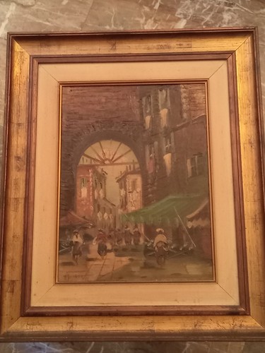ELIO D'ANDREA QUADRO DIPINTO OLIO SU TELA'' ROMA SPARITA '' 40 X 30 - 第 1/5 張圖片