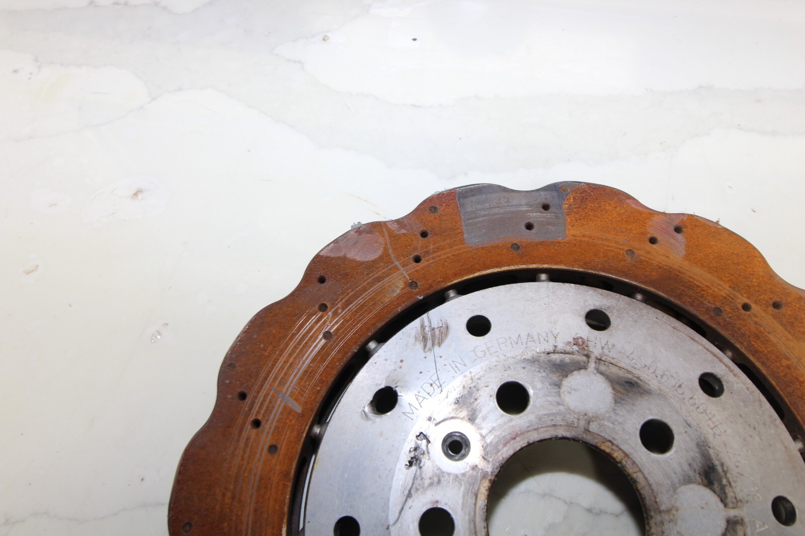 17-21 AUDI R8 V10 PLUS RWS OEM REAR BRAKE ROTOR 19K MILES GENUINE FACTORY STOCK