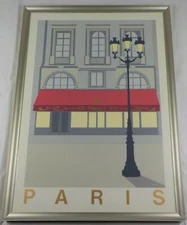 Vinatge Original Serigraph Paris by Perry King Listed