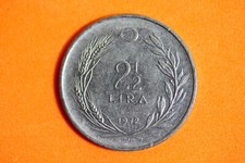 1972 Turkey 2 1/2 Lira Acmonital Coin #M17428