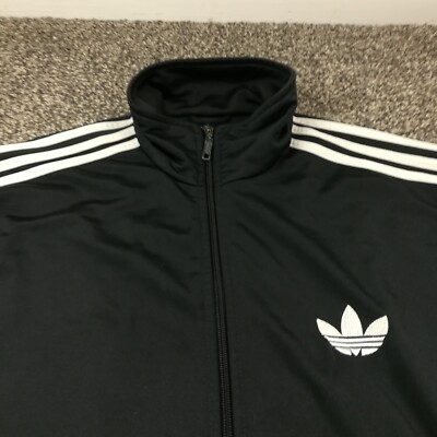 Vintage 2005 Adidas Originals Track Jacket Firebird Black Mens