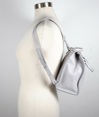 Sophie Hulme leather backpack gray silver hardware rucksack  display picture 3