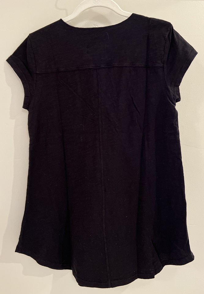 NWT Sundance Catalog Black Short Sleeve “Everyday Essential” T Shirt XL