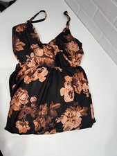 NWT! ASOS Design Wrap Front Tie Back Maxi Dress in Dark Floral Print US Sz 8