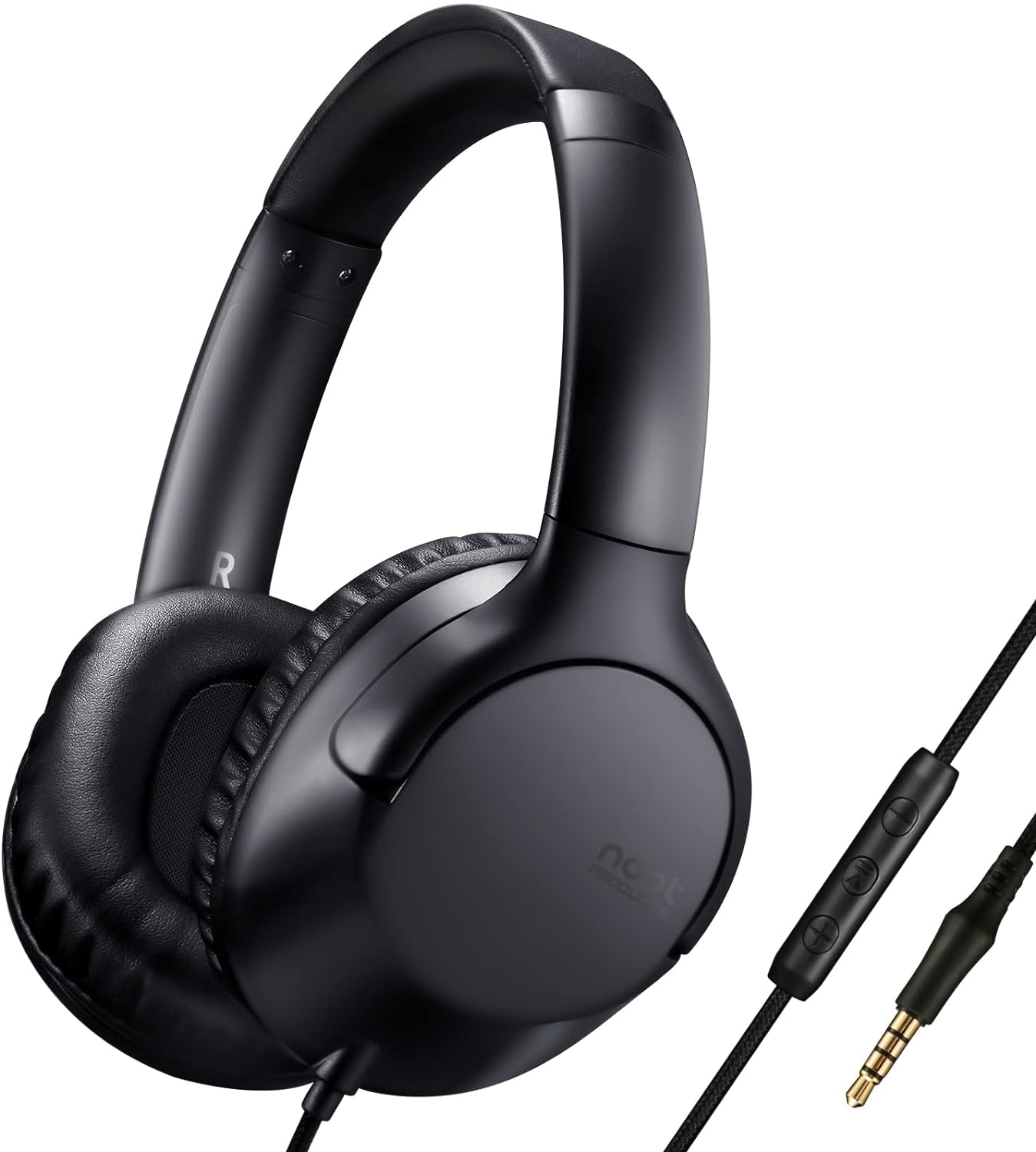 A319 over Ear Wired Headphones with Volume Control, Microphone, Adjustable Headb