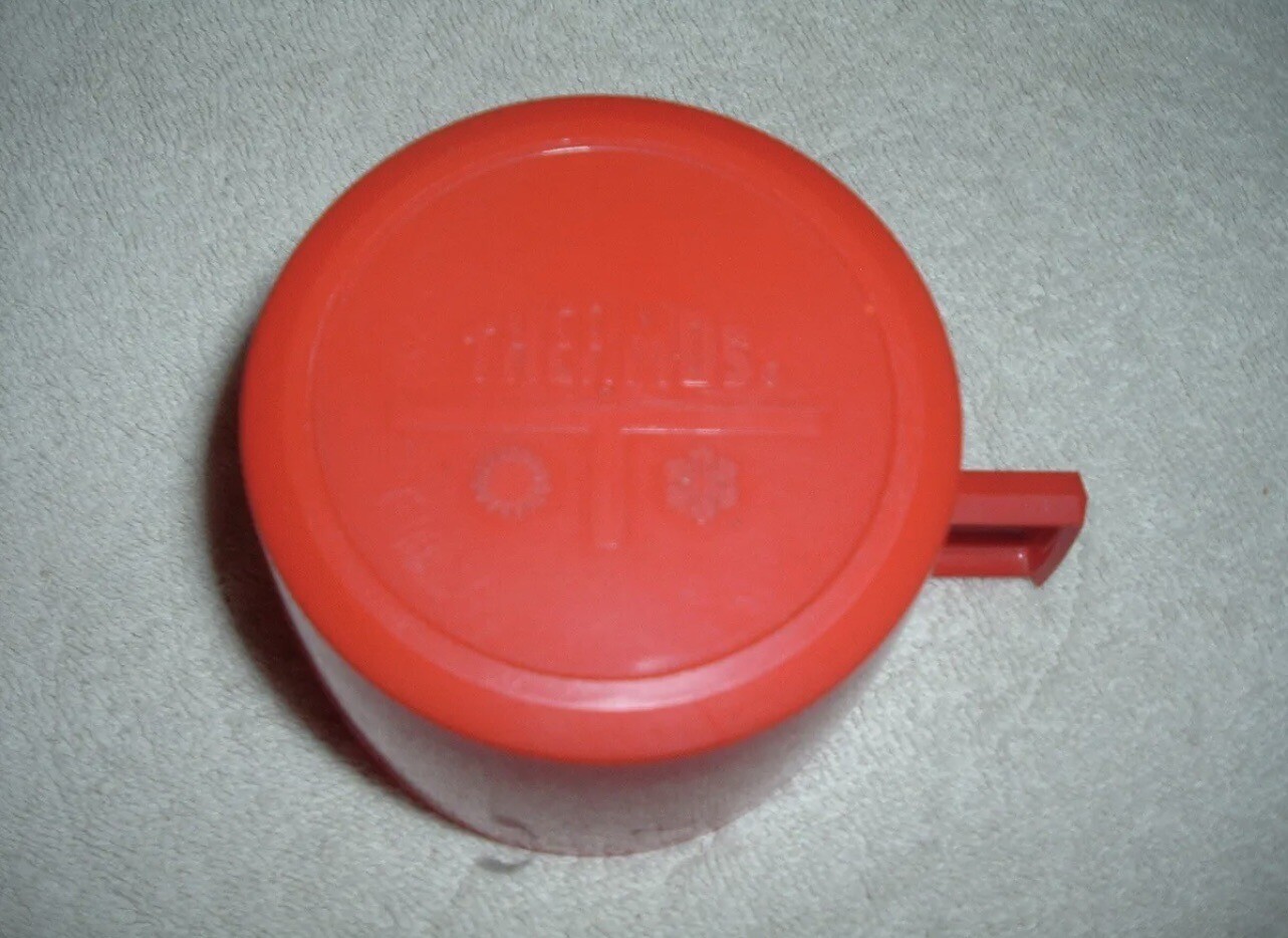 THERMOS Replacement Lid MUG CUP Red King Tall Size ORIGINAL CLEAN