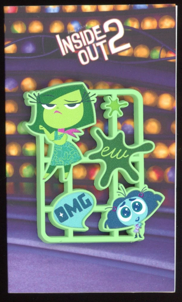 Korea Licensed Inside Out 2 Disgust Envy Disney Pin