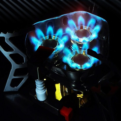 1 PC 6800W Aluminum Alloy Outdoor Tourist Foldable Windproof Camping Gas Stove - Picture 10 of 20