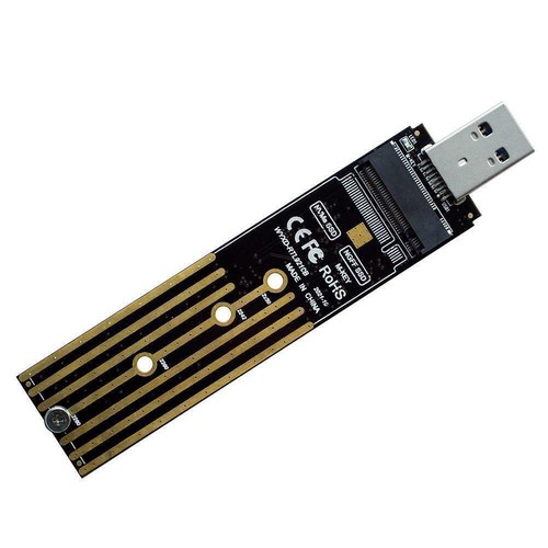 NVMe to USB Adapter, M.2 SSD to USB 3.1 Type A Card, Based Hard PCIe UK Key R6T9 - Photo 10/12