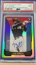 Luis Robert - 2020 Bowman's Best Decade's Best Autograph RC  PSA 9  #15/99