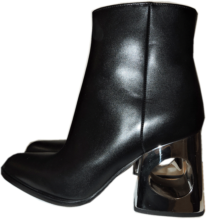 1030 Marni Ankle Booties Flat Black Leather Zipper Zipper Zipper Boots Silver Heel 36 fdad43 1030 Marni Ankle Booties Flat Black Leather Zipper Zipper Zipper Boots Silver Heel 36 fdad43