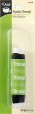 Dritz ELASTIC Black Thread 30 yds For Gatheri...